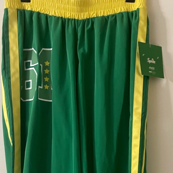 Sprite Colorful Green and Yellow (Small) Streetwear Joggers/Windbreaker Pants - Picture 9 of 12